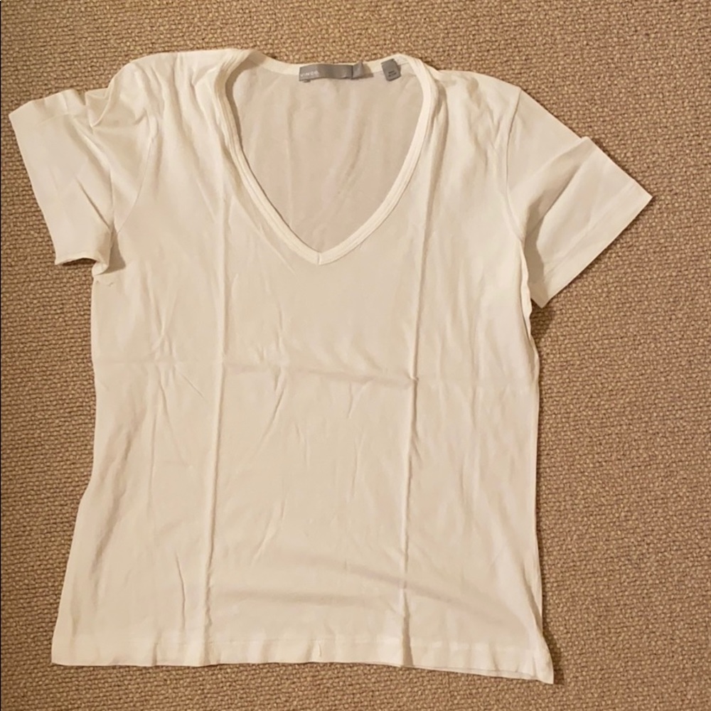 White V-Neck Vince T-Shirt